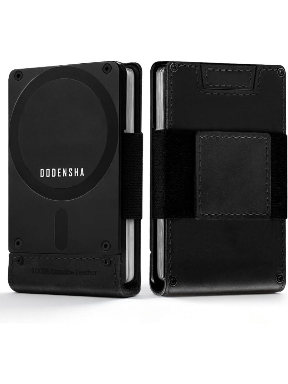 Slim Leather Wallet for MagSafe, Minimalist Card Holder for 13 Cards & Cash